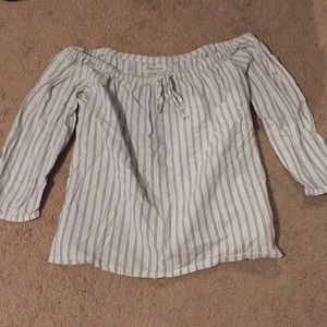 madewell off the shoulder top